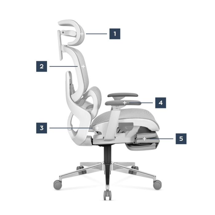 Scaun directorial ergonomic Mark Adler Expert 9.3 gri [16]