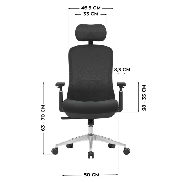 Scaun ergonomic de birou Mark Adler Leadpro 6.0 negru [14]