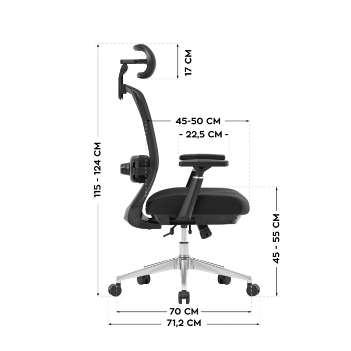Scaun ergonomic de birou Mark Adler Leadpro 6.0 negru [15]