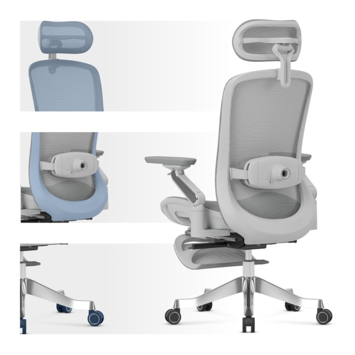 Scaun ergonomic de birou Mark Adler Leadpro 8.7 gri [19]