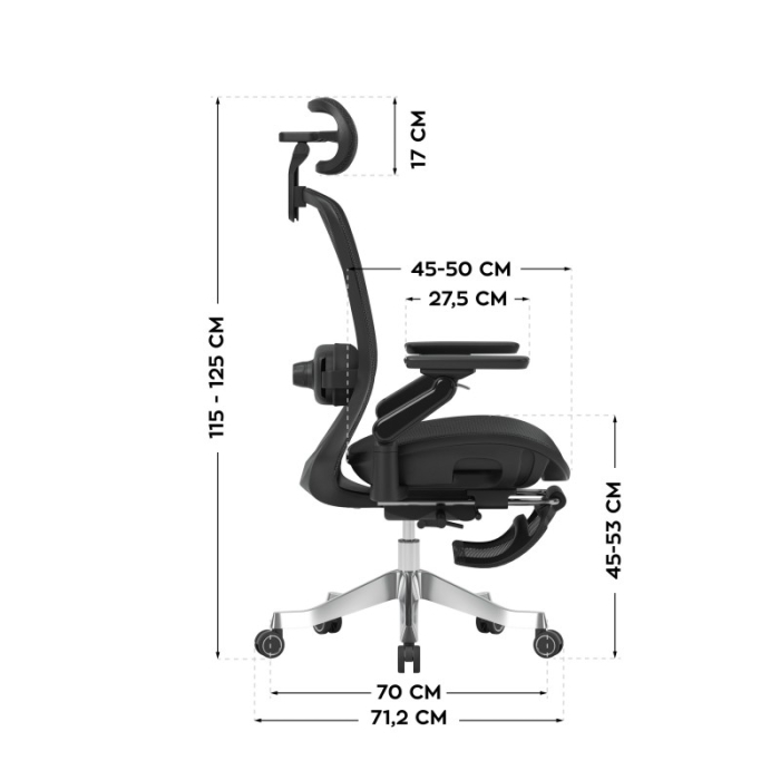 Scaun ergonomic de birou Mark Adler Leadpro 8.7 negru [12]