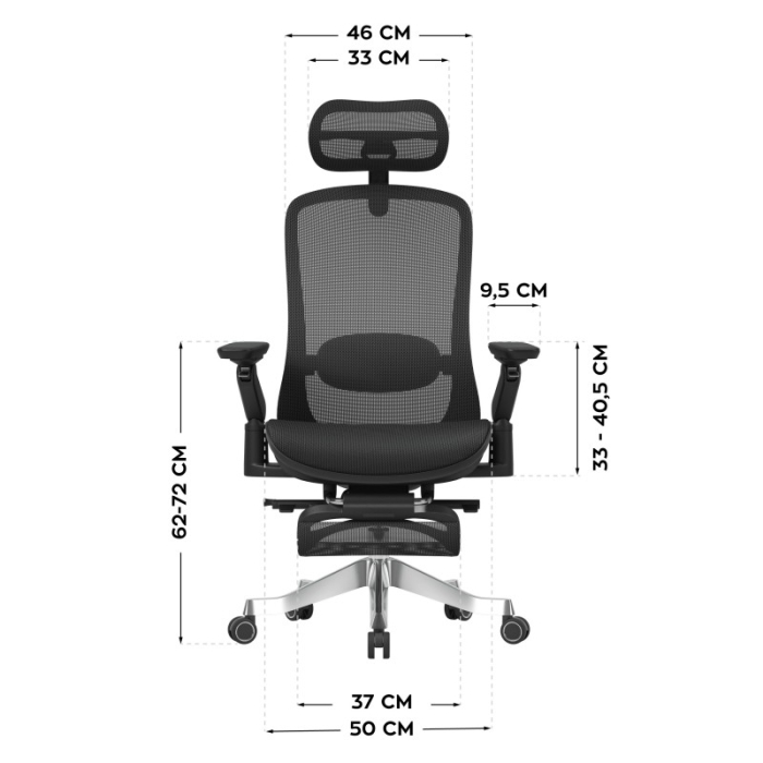 Scaun ergonomic de birou Mark Adler Leadpro 8.7 negru [11]