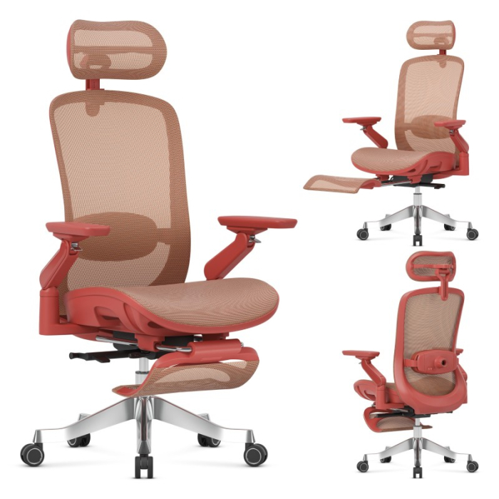 Scaun ergonomic de birou Mark Adler Leadpro 8.7 roșu [13]