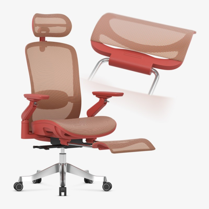 Scaun ergonomic de birou Mark Adler Leadpro 8.7 roșu [5]