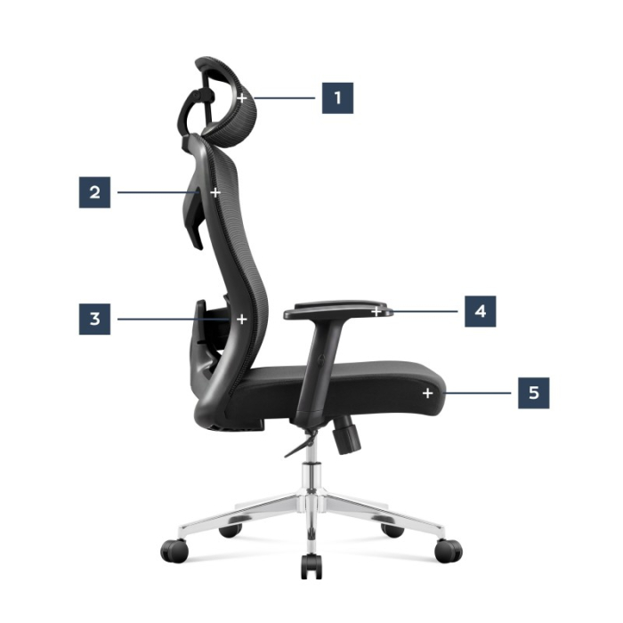 Scaun ergonomic de birou Mark Adler Manager 2.6 negru [10]