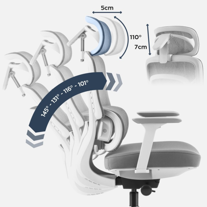 Scaun directorial ergonomic Mark Adler Visioner 6.1 gri [4]