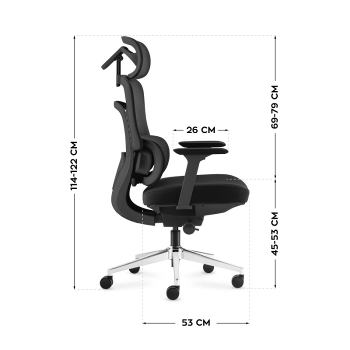 Scaun directorial ergonomic Mark Adler Visioner 6.1 negru [8]