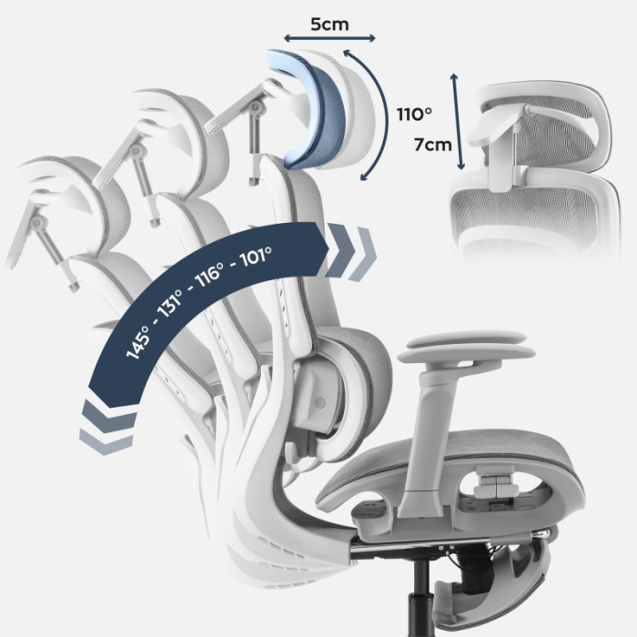 Scaun directorial ergonomic Mark Adler Visioner 8.3 gri [6]
