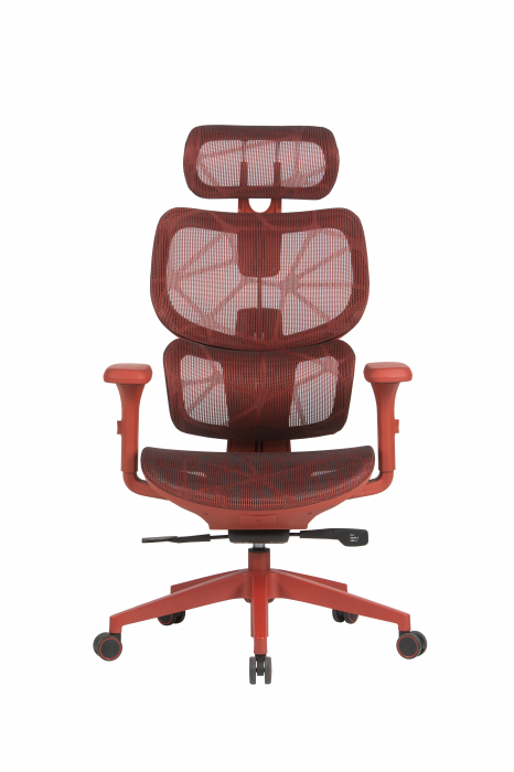 Scaun ergonomic HumanTECH rosu [2]