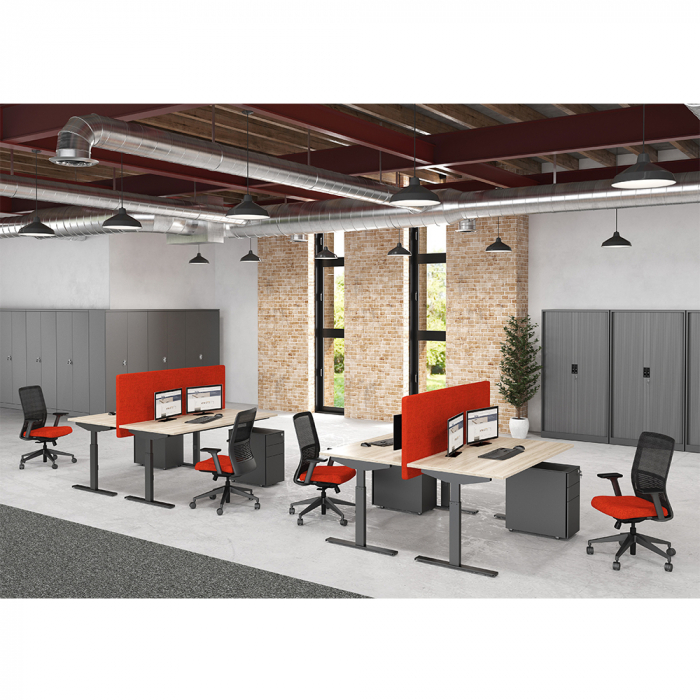 Structură Metalică Birou Aura - Reglabilă 65-180 cm - Gri Premium [6]