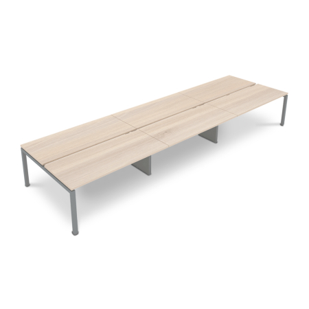 Structuri metalice pentru birouri - structura-metalica-birou-bench-6-persoane-uno-xl-lungime-540cm