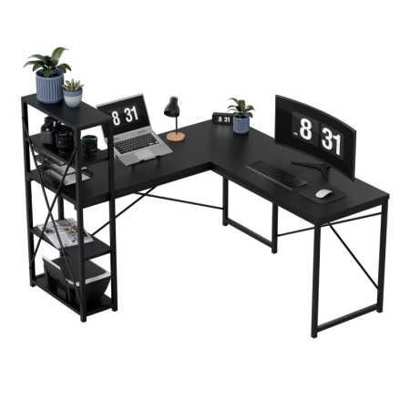 Birouri operative - Birou office cu structură metalică Mark Adler Leader 5.9 negru