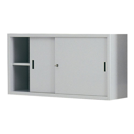 Dulapuri cu uși glisante - Dulap metalic cu uși glisante suprapozabil, 1 poliță, 1800x450x900 mm