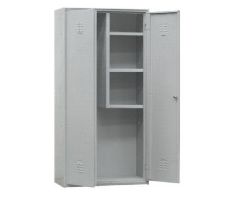 Dulapuri pentru materiale de curățenie - Dulap metalic pentru produse de curățenie, 3 polițe, 1000x400x1800 mm