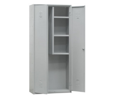 Dulapuri pentru materiale de curățenie - Dulap metalic pentru produse de curățenie, 3 polițe, 800x400x1800 mm