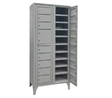 Dulap vestiar metalic casetat cu 20 uși, 800x500x1800 mm