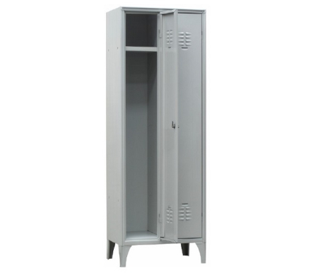 Dulap vestiar - Dulap vestiar metalic cu 2 uși, 600x500x1800 mm