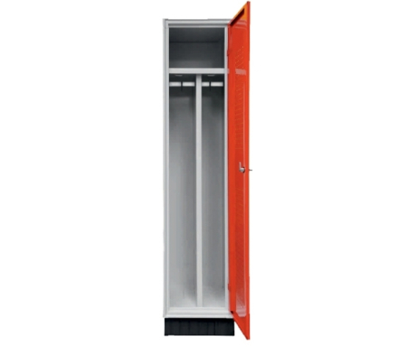 Dulap vestiar - Dulap vestiar metalic cu separator interior cu 1 ușă, 400x500x1750 mm