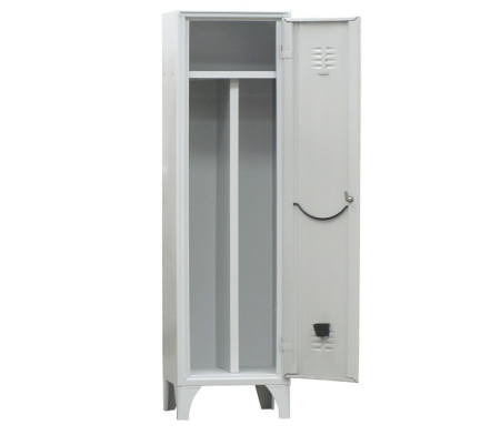 Dulap vestiar metalic cu separator interior cu 1 ușă, 400x500x1800 mm