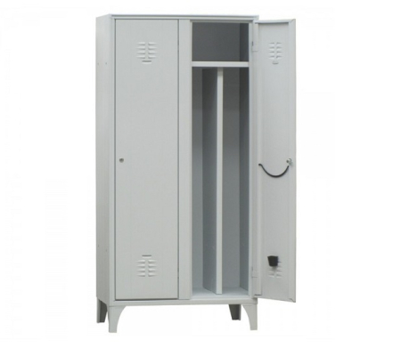 Dulap vestiar metalic cu separator interior cu 2 uși, 800x500x1800 mm