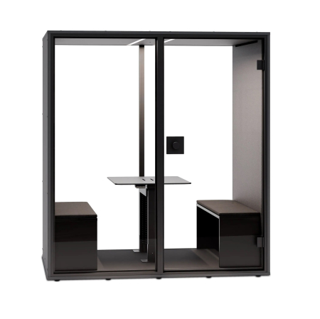 Cabine acustice birou - Office Meeting Booth, 2-4 persoane, materiale sustenabile, 2040x1380x2150 mm