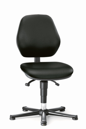 Scaune ESD - Scaun ESD Bimos ESD BASIC 1 cu tălpi, spătar cu contact permanent - Stofă Duotec ESD negru