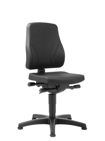 Scaune - Scaun industrial Bimos ALL-IN-ONE TREND 1 cu tălpi - Stofă Duotec negru