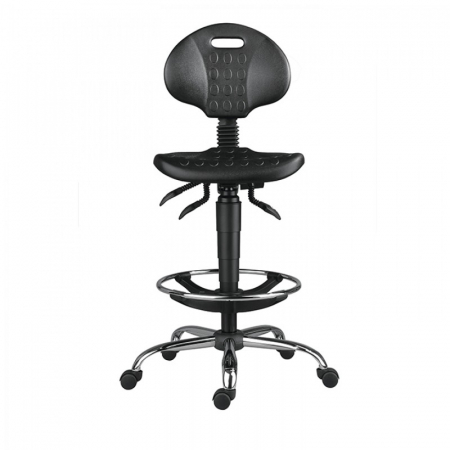 Industriale - Scaun industrial model 1290 Pu ASYN baza metalica si suport picioare