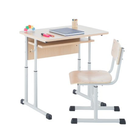 Set școlar reglabil cu 1 loc, clasele 0-IV