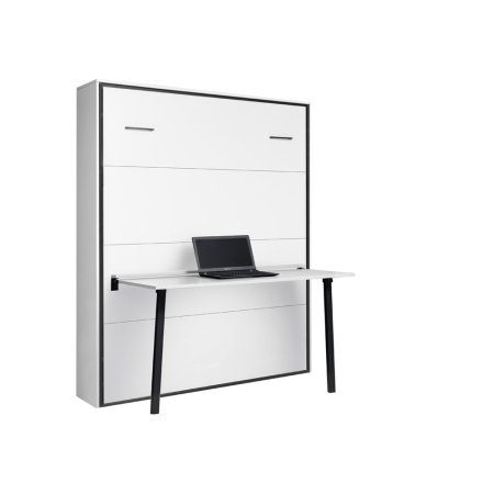 Mobilier metalic - Sistem metalic pentru pat de perete ascuns, cu masă de lucru integrată (4 dimensiuni)