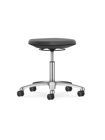 Scaune laborator - Taburet laborator Bimos LABSIT STOOL cu rotile, Skintec negru