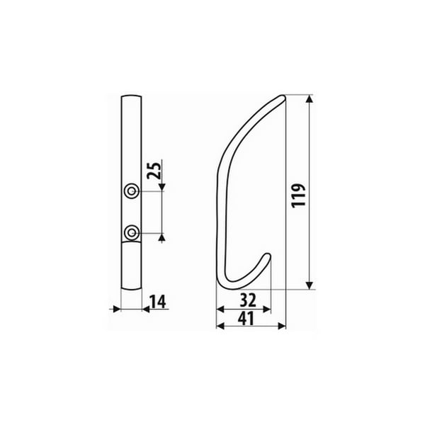 Agatator cuier metalic aluminiu WA02-A0 [2]