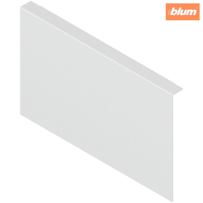 AMBIA-LINE Adaptor pt perete posterior din lemn, pentru LEGRABOX/MERIVOBOX Extragere cu front înalt Înălţime C, Oţel, finisaj alb-mătase mat ZC7A0U0C [1]