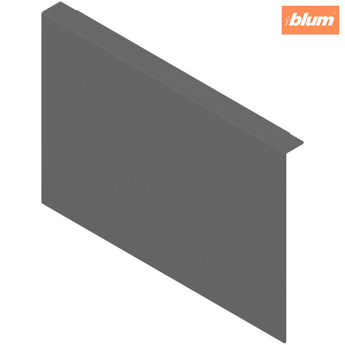 AMBIA-LINE Adaptor pt perete posterior din lemn, pentru LEGRABOX/MERIVOBOX Extragere cu front înalt Înălţime C, Oţel, finisaj gri-orion mat ZC7A0P0C [1]