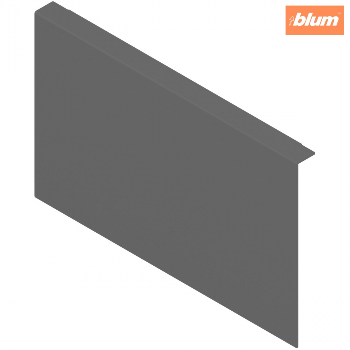 AMBIA-LINE Adaptor pt perete posterior din lemn, pentru LEGRABOX/MERIVOBOX Extragere cu front înalt Înălţime C, Oţel, finisaj gri-orion mat ZC7A0U0C [1]