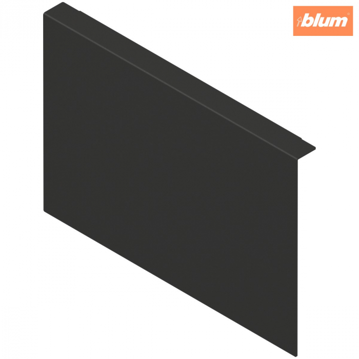 AMBIA-LINE Adaptor pt perete posterior din lemn, pentru LEGRABOX/MERIVOBOX Extragere cu front înalt Înălţime C, Oţel, finisaj negru-carbon mat ZC7A0P0C [1]