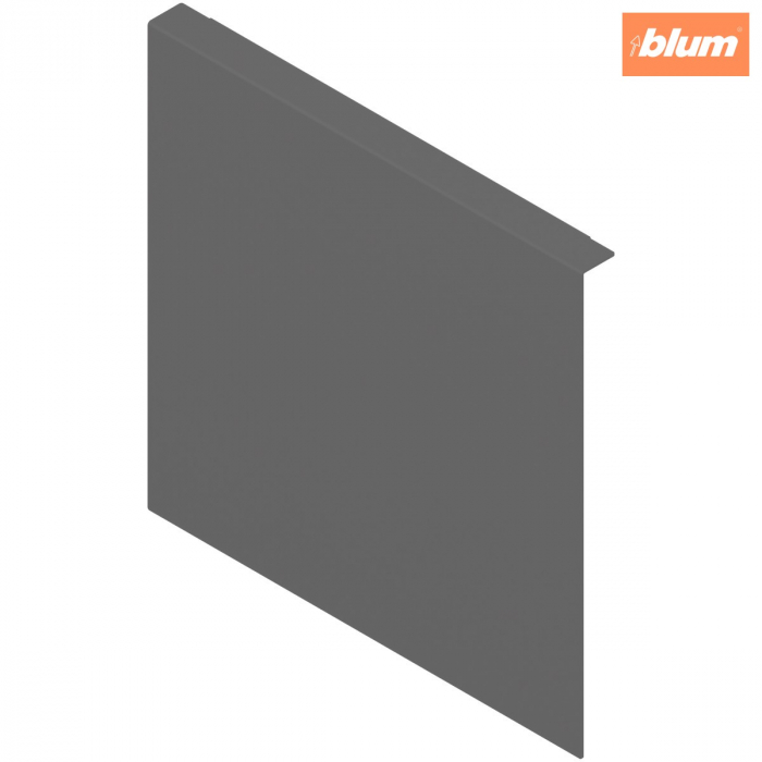 AMBIA-LINE Adaptor pt perete posterior din lemn, pentru LEGRABOX/MERIVOBOX Extragere cu front înalt Înălţime F, Oţel, finisaj gri-orion mat ZC7A0P0F [1]