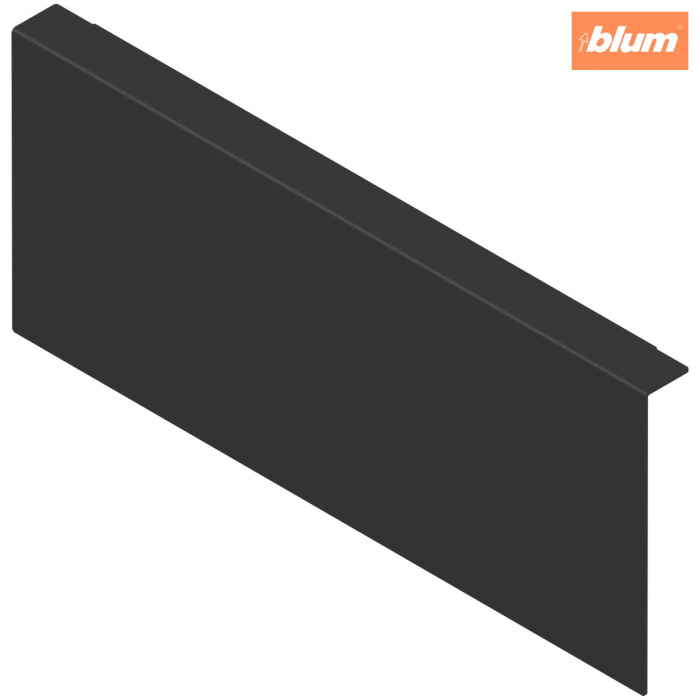 AMBIA-LINE Adaptor pt perete posterior din lemn, pentru LEGRABOX/MERIVOBOX Sertar Înălţime K, Oţel, finisaj negru-carbon mat ZC7A0U0K [1]