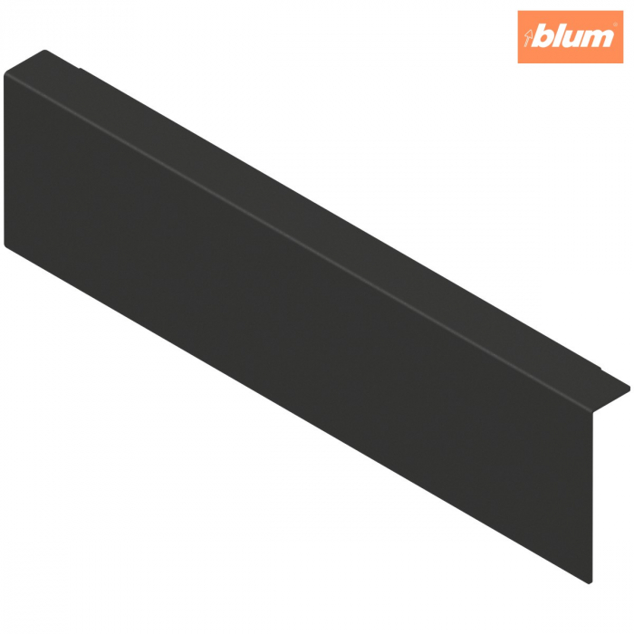 AMBIA-LINE Adaptor pt perete posterior din lemn, pentru LEGRABOX/MERIVOBOX Sertar Înălţime M, Oţel, finisaj negru-carbon mat ZC7A0U0M [1]