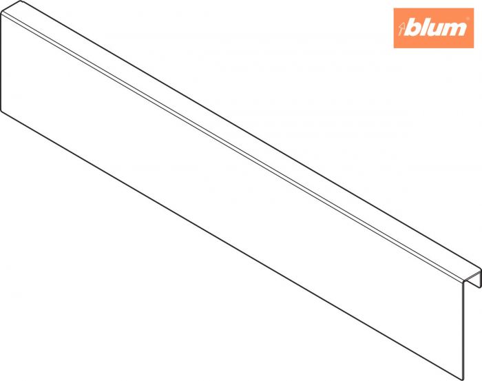 AMBIA-LINE Adaptor pt perete posterior din lemn, pentru LEGRABOX/MERIVOBOX Sertar Înălţime M, Oţel, finisaj alb-mătase mat ZC7A0U0M [2]