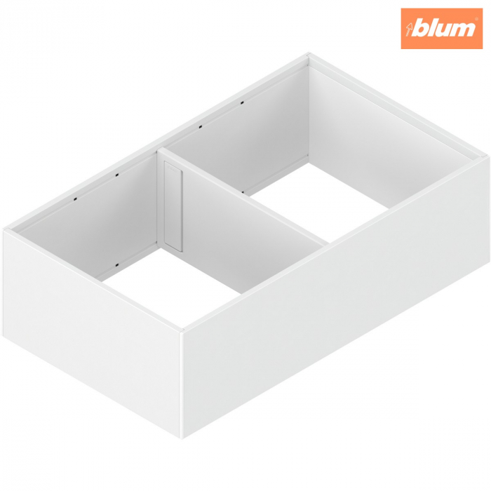 AMBIA-LINE Ramă, pentru LEGRABOX/MERIVOBOX Extragere cu front înalt, Oţel, de la NL=400 mm, Lăţime=218 mm, finisaj alb-mătase mat ZC7F400RSP [1]