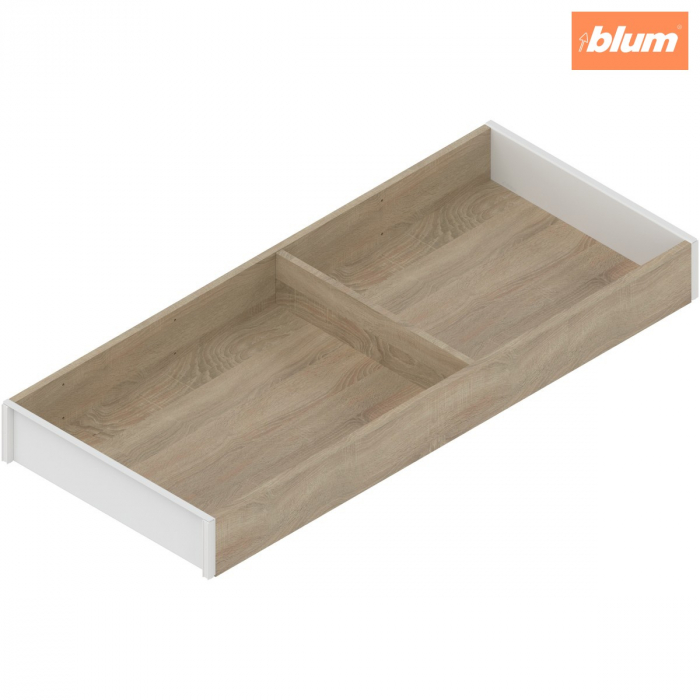 AMBIA-LINE Ramă, pentru LEGRABOX/MERIVOBOX Sertar, Design de lemn, NL=500 mm, Lăţime=200 mm, finisaj Stejar Bard./alb-mătase ZC7S500RH2 [1]