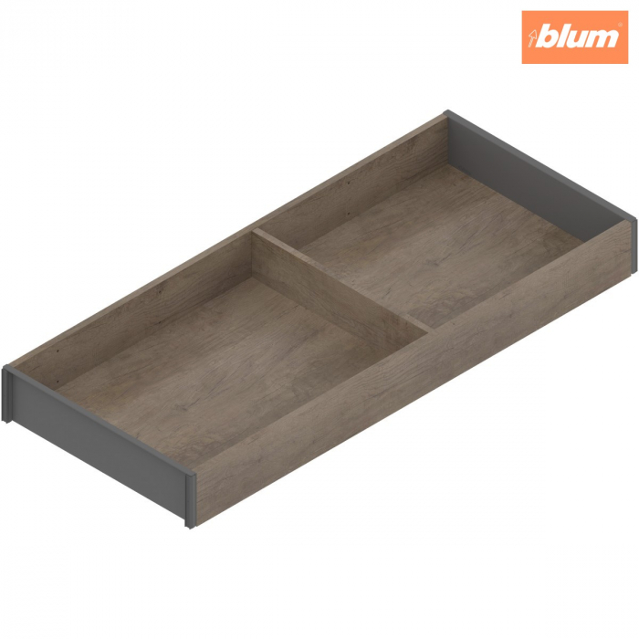 AMBIA-LINE Ramă, pentru LEGRABOX/MERIVOBOX Sertar, Design de lemn, NL=500 mm, Lăţime=200 mm, finisaj Stejar Nebr./gri-orion ZC7S500RH2 [1]