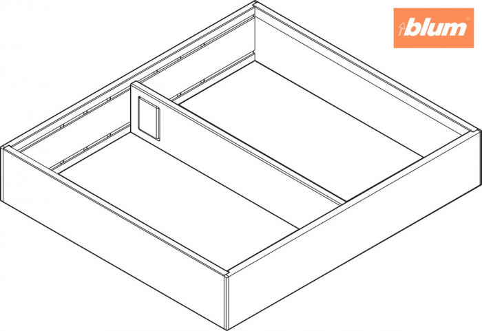 AMBIA-LINE Ramă, pentru LEGRABOX/MERIVOBOX Sertar, Oţel, NL=300 mm, Lăţime=242 mm, finisaj gri-orion mat ZC7S300RSU [2]