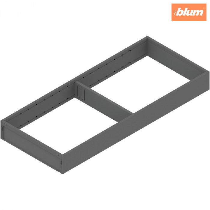 AMBIA-LINE Ramă, pentru LEGRABOX/MERIVOBOX Sertar, Oţel, NL=500 mm, Lăţime=200 mm, finisaj gri-orion mat ZC7S500RS2 [1]