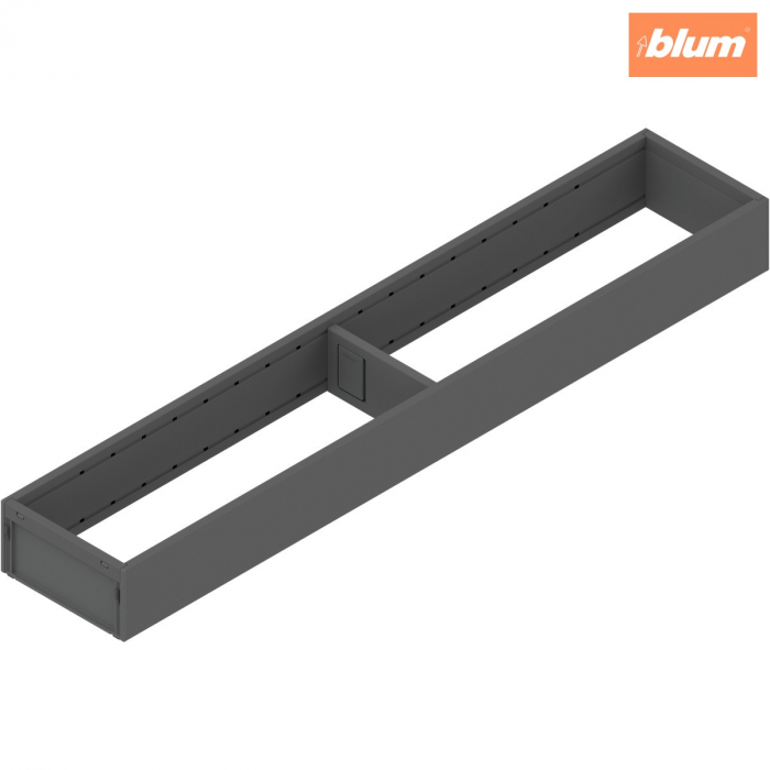 AMBIA-LINE Ramă, pentru LEGRABOX/MERIVOBOX Sertar, Oţel, NL=550 mm, Lăţime=100 mm, finisaj gri-orion mat ZC7S550RS1 [1]