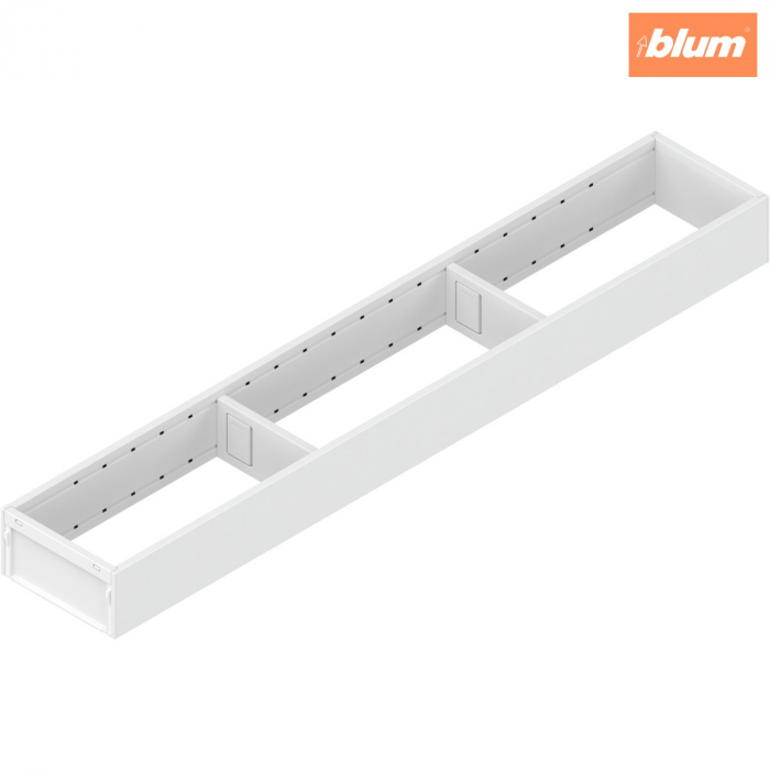 AMBIA-LINE Ramă, pentru LEGRABOX/MERIVOBOX Sertar, Oţel, NL=600 mm, Lăţime=100 mm, finisaj alb-mătase mat ZC7S600RS1 [1]