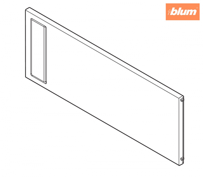 AMBIA-LINE Separator transversal, pentru LEGRABOX/MERIVOBOX Extragere cu front înalt (ZC7F300RSU), Plastic, finisaj alb-mătase mat ZC7Q0U0FS [2]