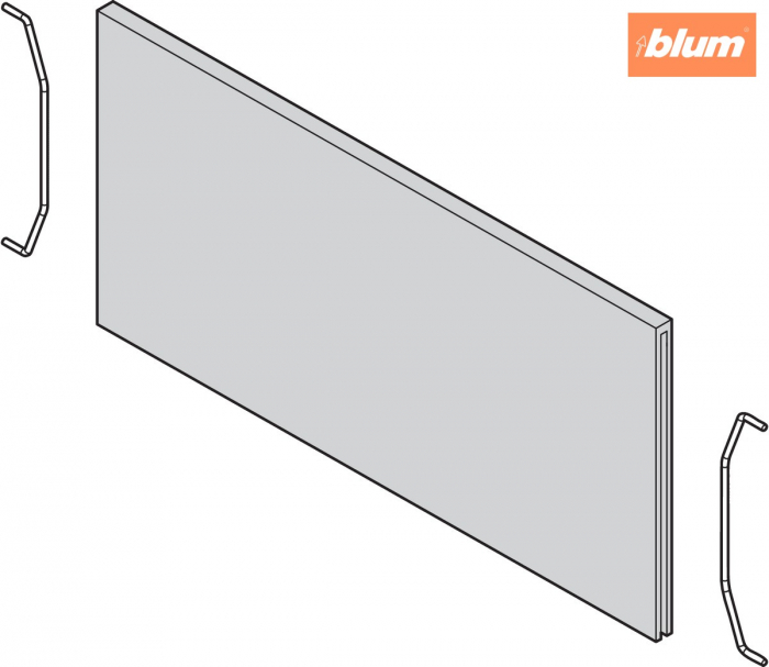 AMBIA-LINE Separator transversal, pentru LEGRABOX/MERIVOBOX Extragere cu front înalt (ZC7F400RHP), Design de lemn, finisaj Stejar Bard. gri ST10 ZC7Q0P0FH [2]