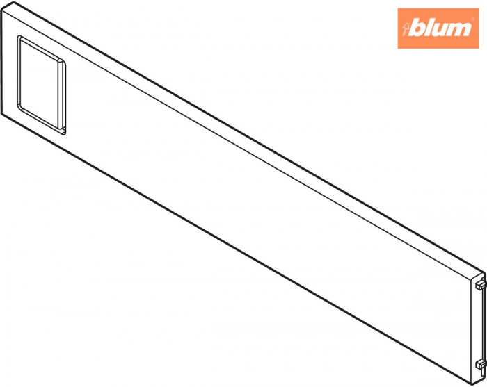 AMBIA-LINE Separator transversal, pentru MERIVOBOX Sertar (ZC7S300RSU), Plastic, finisaj gri indiu mat ZC7Q0U0SS [2]